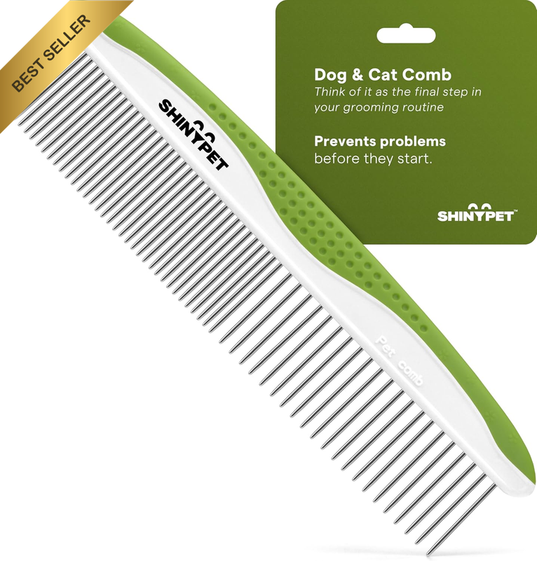 Dog Comb for Removes Tangles and Knots - Cat Comb for Removing Matted Fur - Groo