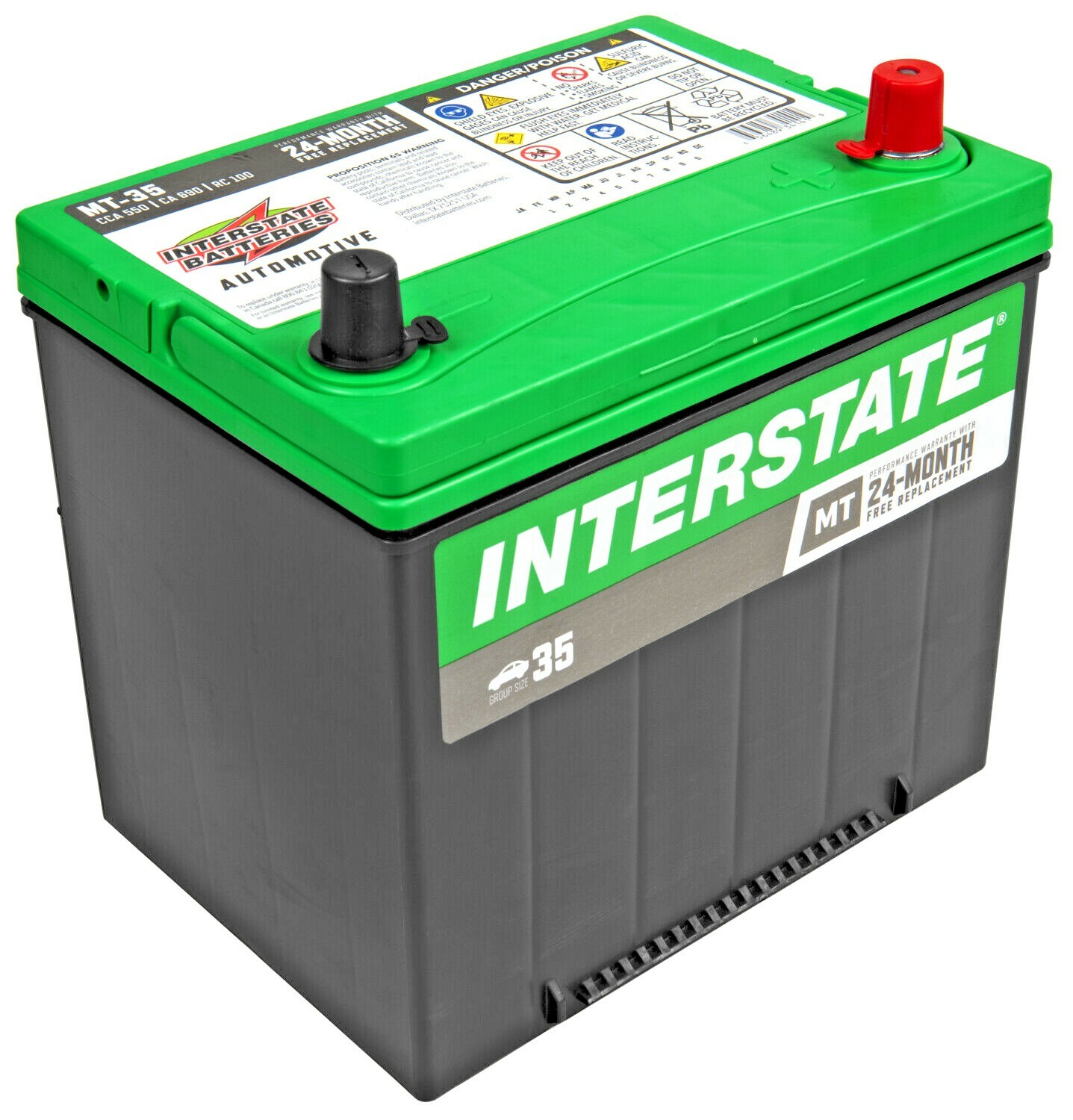 Interstate Mt35 Car Starting Battery Mega-tron 600cca 24 Month Warranty - New for sale in Laguna