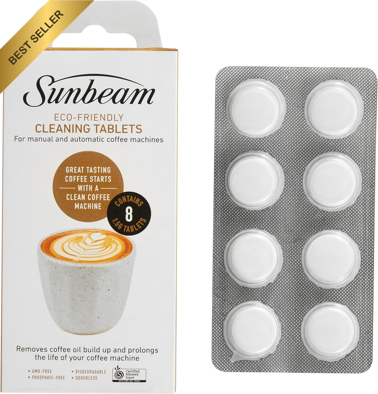 Eco-Friendly Coffee Machine Descaler Tablets Phosphate-Free 8 Count