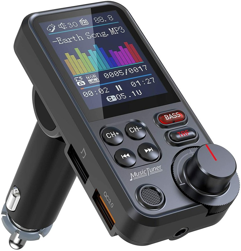 Nulaxy Car Bluetooth Transmitter, Strong Microphone Radio