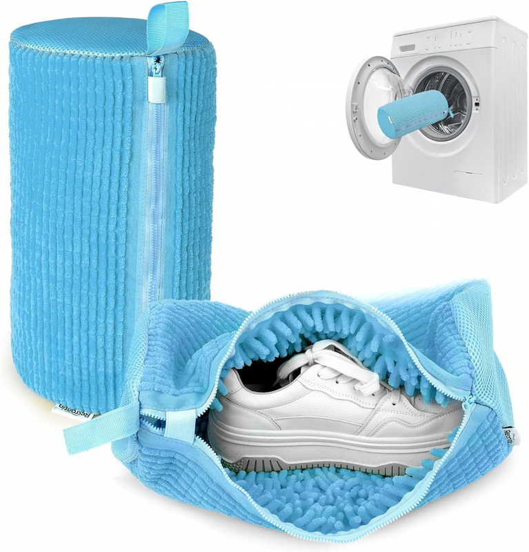 1 Pack Shoe Washing Bags, Reusable Mesh Shoe Cleaning Bag, All-Around Cleaning S