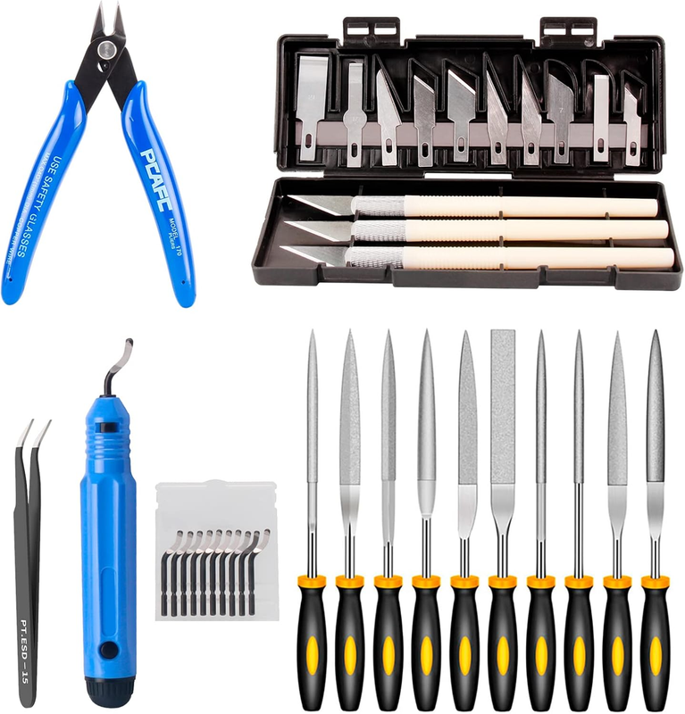 Deburring Tool Kit - Engraving Knife, Carving Tool for DIY 3D Printer Parts, Mod