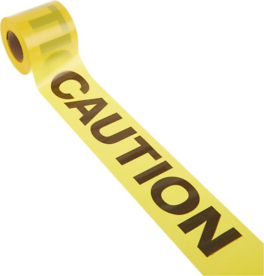 Tools STRAIT-LINE 66200 Barrier Tape Roll, CAUTION, 3-Inch by 300-Foot (66200)