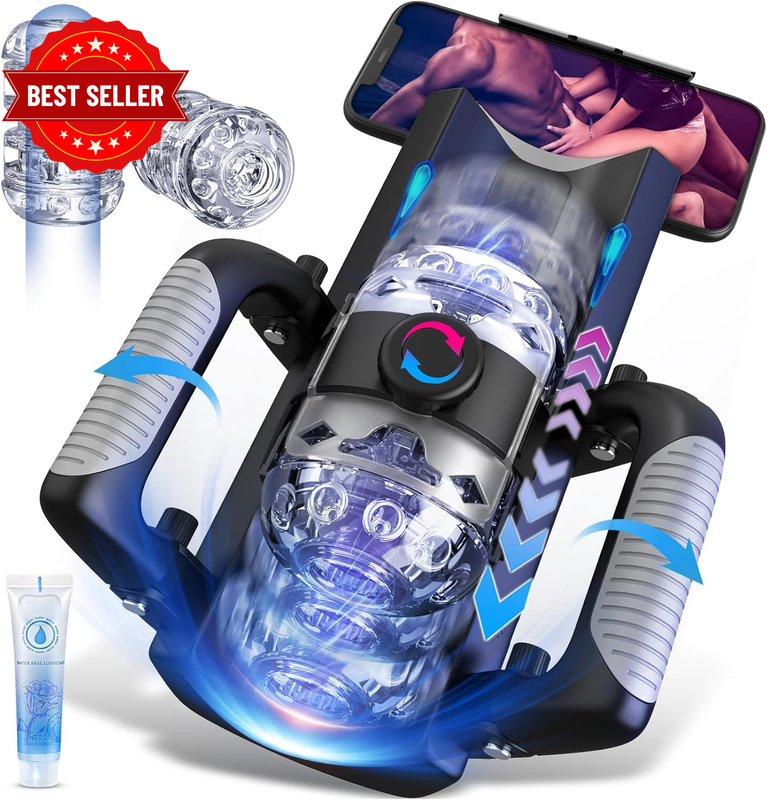 Male Masturbator Sex Toy for Men - Pocket Pussy Sex Toys with 12Cm Thrusting Dis