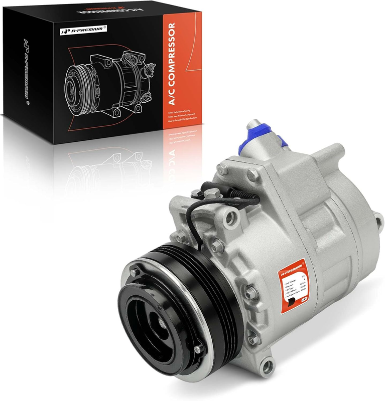 A/C Compressor with Clutch Compatible with BMW X5 3.0L 2003-2006 Sport Utility