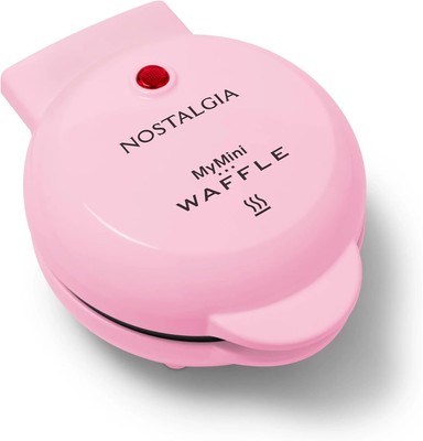 Nostalgia MyMini Heart Nonstick WaffleMaker (Pink) for MINIATURE 5''... 