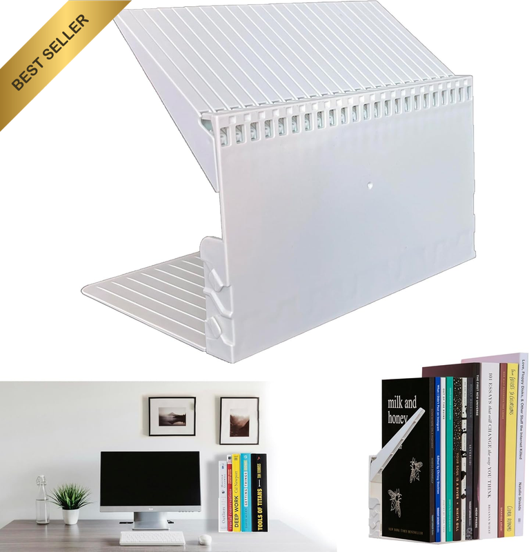 Desk File Sorter Vertical Desktop File Folder Organizer Plastic Book Holder Adju