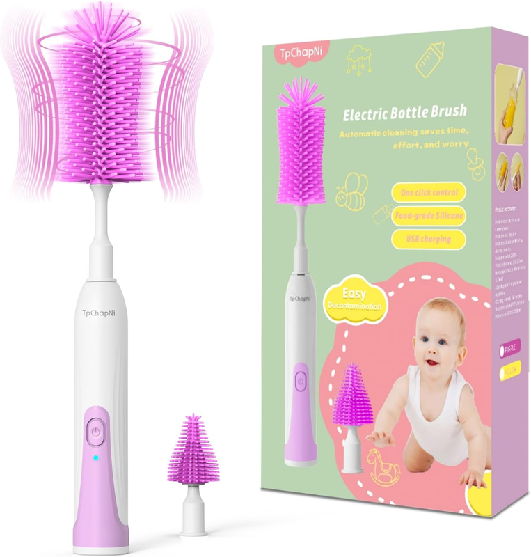 Electric Bottle Brush Cleaner,Electric Baby Bottle Brush Cle