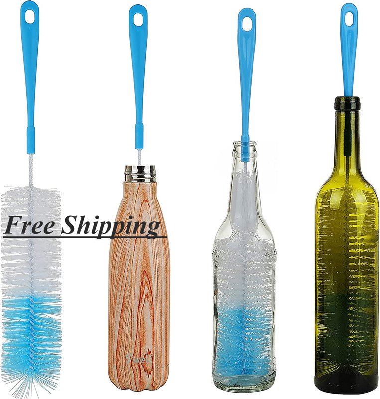 17In Extra Long Bottle Cleaning Brush Cleaner for Washing Narrow Neck Beer/ Wine