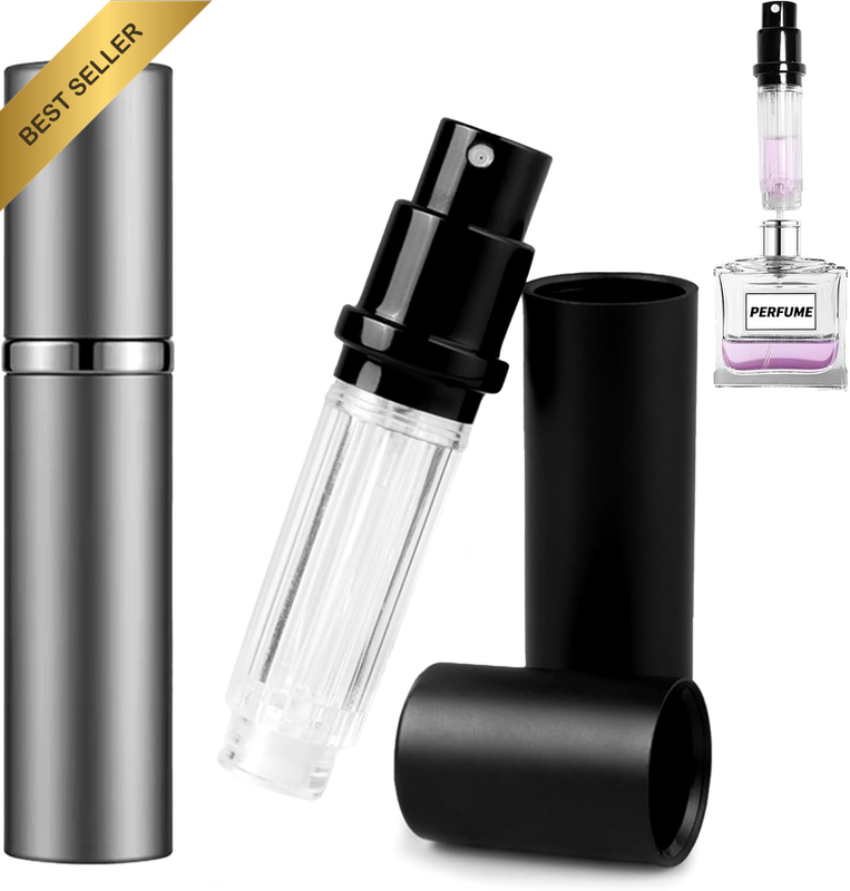 2 Pcs Travel Perfume Refillable Bottle Atomiser with Scent Pump Case, 5Ml Leakpr