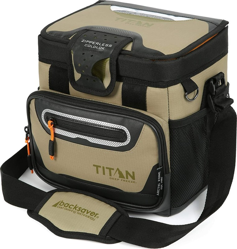 Titan Deep Freeze Zipperless Hardbody Insulated Lunch Bag