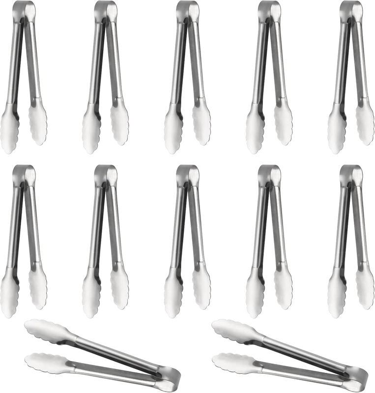 Serving Tongs,Buffet Tongs, Stainless Steel Food Tong Serving Tong Small Serving