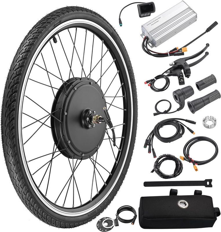 Electric Bike Conversion Kit 48V 1000W 26" Front/Rear Wheel Powerful Motor E-Bik
