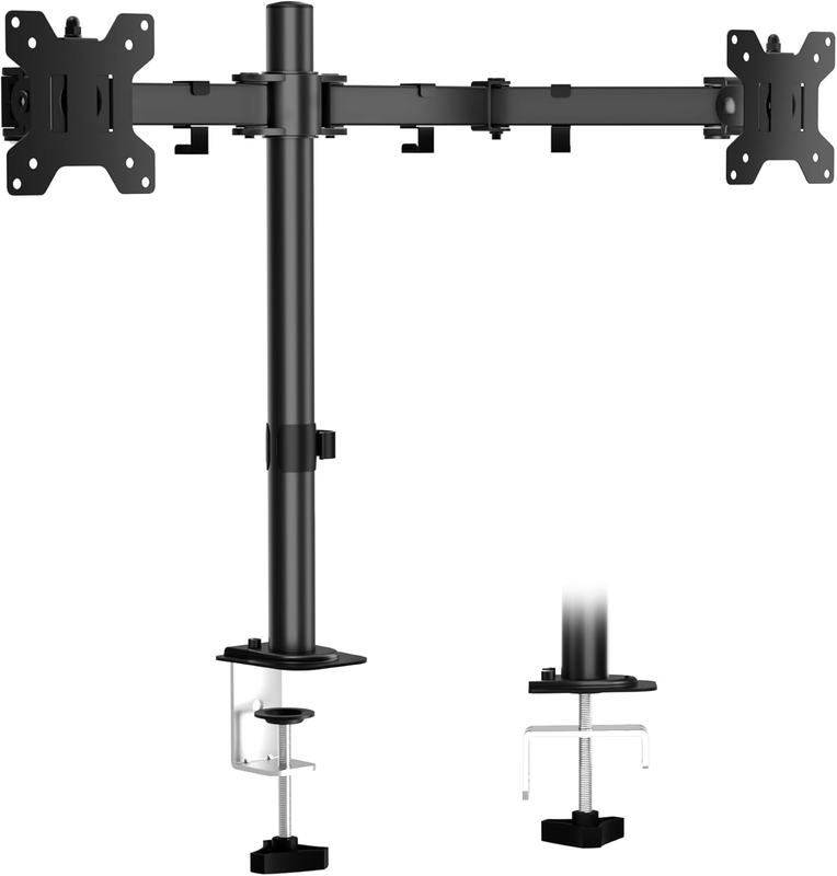 Dual Monitor Arm, Adjustable Dual Monitor Mount, Duty Dual Monitor Stand for Des