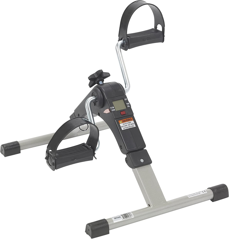 Stationary Exercise Bike Floor Peddler Exerciser Compact Design Medical Relief