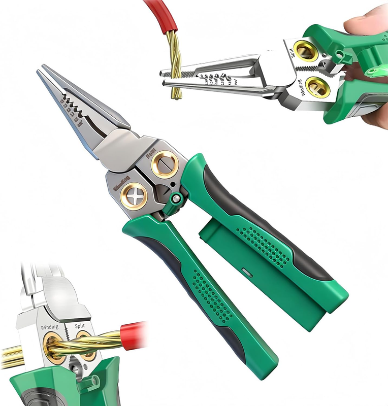 8 in 1 Wire Stripper with Voltage Tester (12V-250V) - 2026 New Professional Elec