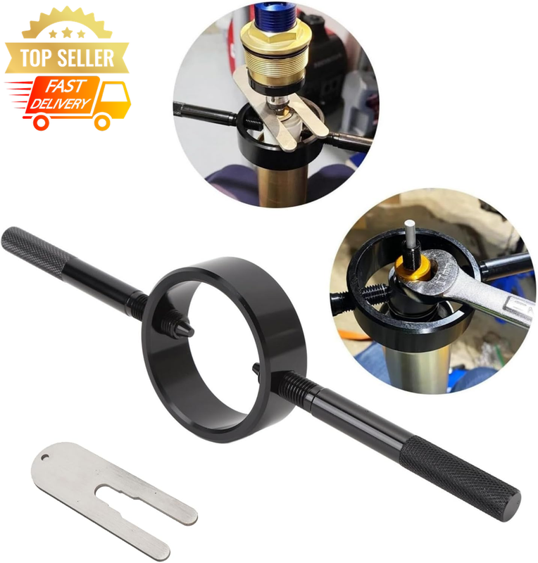 Universal Motorcycle Fork Spring Compressor Tool Kit for Streetbike Forks