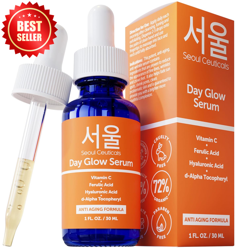 20% Vitamin C Hyaluronic Acid Serum CE Ferulic Acid Korean Beauty 1oz US