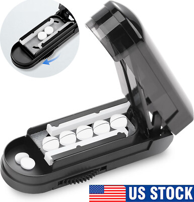 Pill Tablet Cutter for Small or Large Pills, Pill Splitter with Blade for Pills