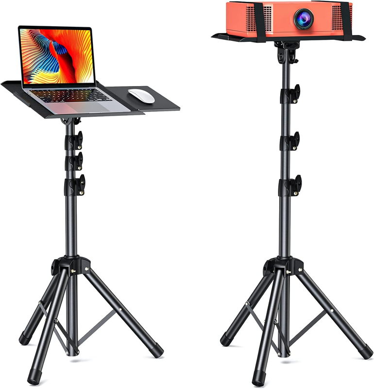 AMADA Projector Stand with tilt, Foldable Projector Tripod Stand, Multipurpose L