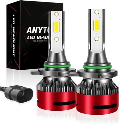 ANYTOP F10 9006 HB4 LED Light Bulb, 6000K White Light for Halogen Replace ..2Pcs