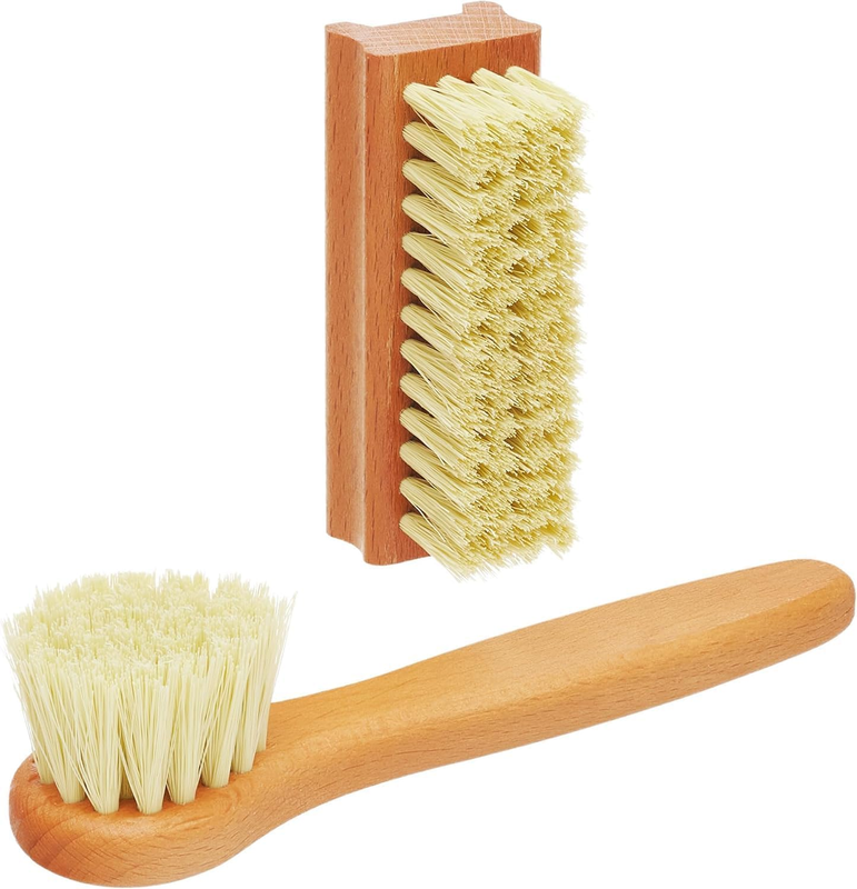 Shoe Cleaning Brush - Boot Brush with Medium-Stiff Nylon Bristles for Cleaning S