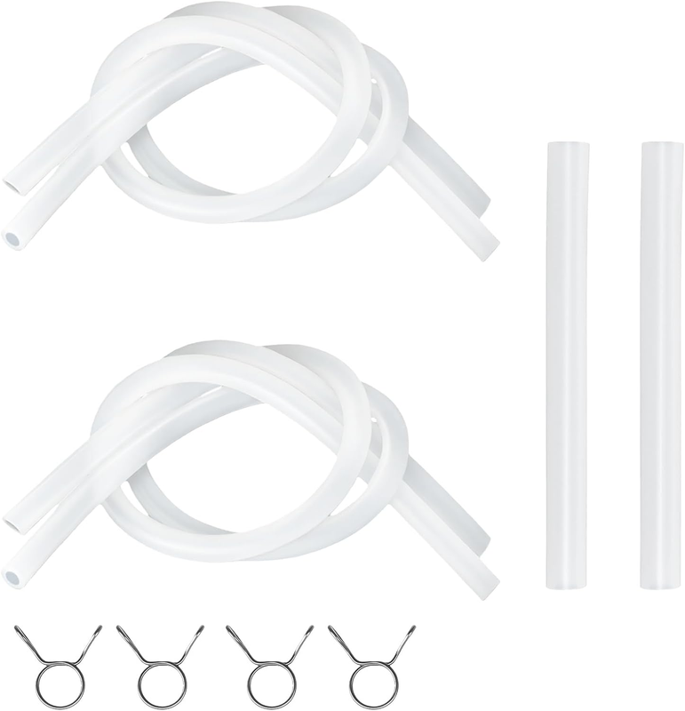 Drain Tube 1/4 ID for Opal Ice Maker 4X50Cm 2X10Cm 4 Clamps Fridge