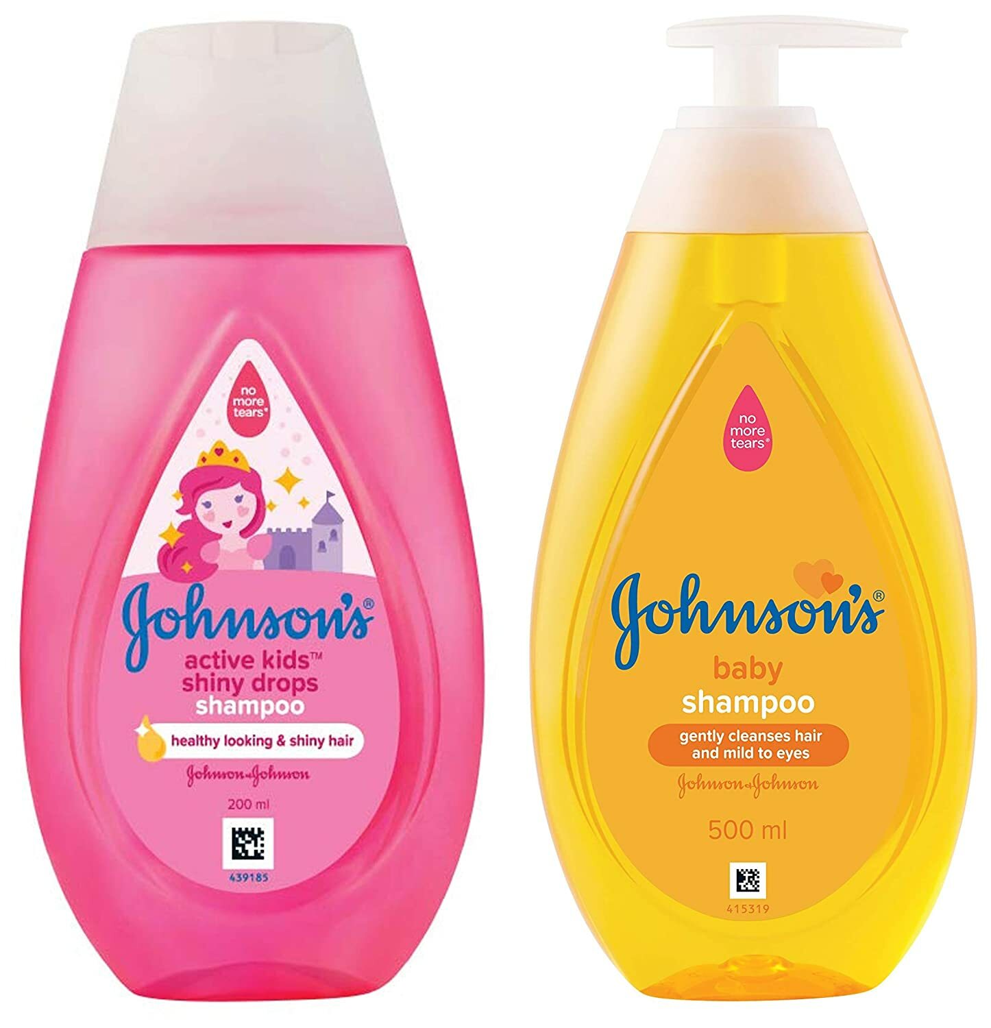 Johnson's Baby Kids Shiny Drops Shampoo 200ml No MoreTears BabyShampoo 500ml, FS