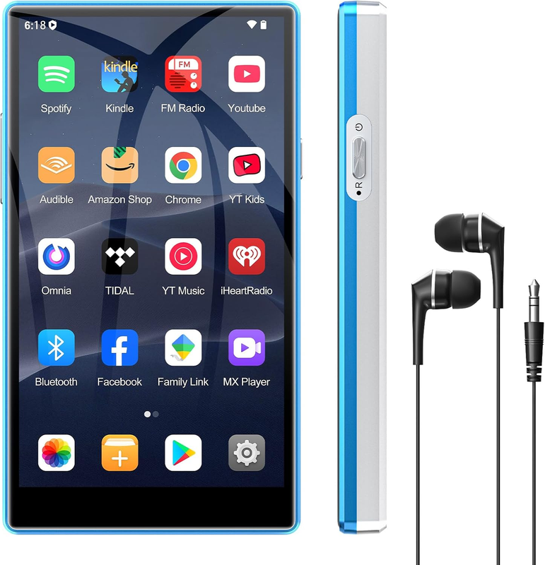 h 96GB MP3 Player with Bluetooth and Wifi, Android Spotify Music