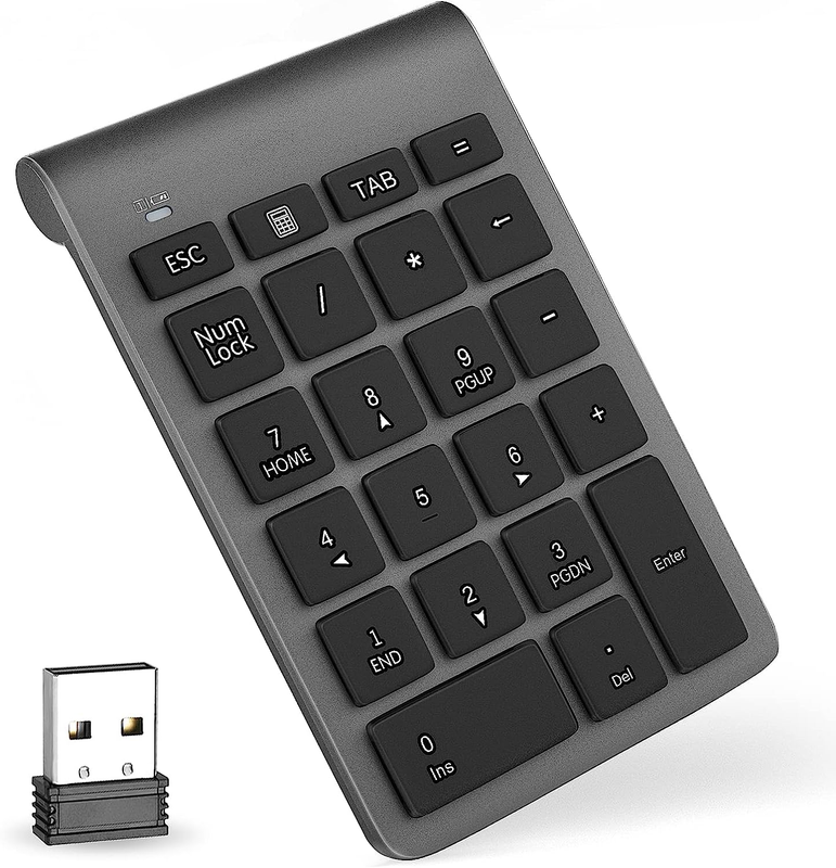 Foloda Number Pads, Wireless 22 Keys Numeric Keypad External