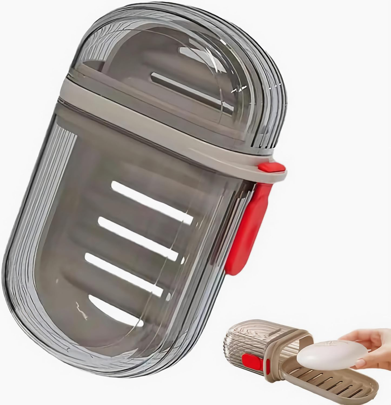 Portable Travel Soap Case Holder - Durable Hard PP & PE Plastic, Leak-Proof Desi