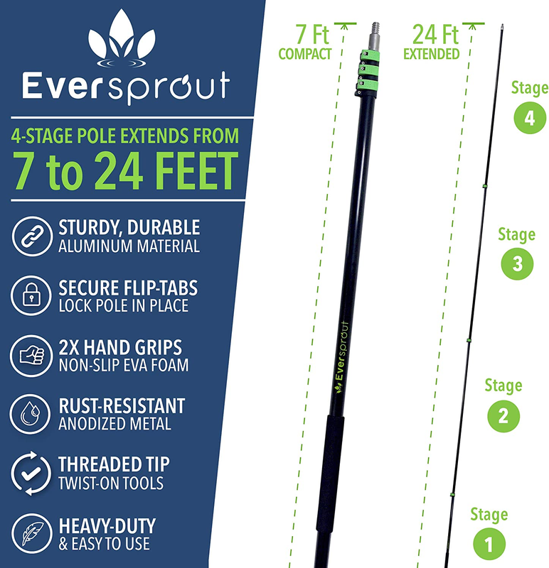 Telescoping Boat Hook | Floats, Scratch-Resistant, Sturdy Design | Durable & Lig