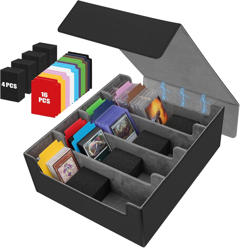 ほむほむのカードボックス AOBOPLE 3400+ Trading Card Storage Box,Storage Box for Top Loaders