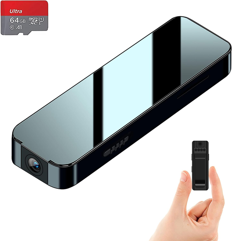 Mini Body Camera, Small Body Camera Night Vision, Body Cam Video HD 1080P, 128G