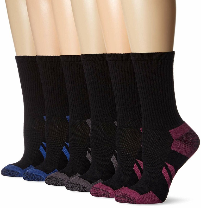 Amazon Essentials Women's 6-Pack Performance Cotton Cushione