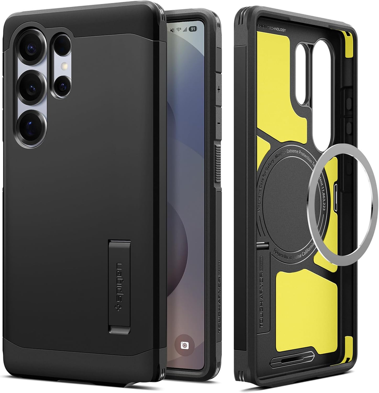 Case for Galaxy S25 Ultra Case, Tough Armor (Ai) MagFit [Wireless Charging] Comp