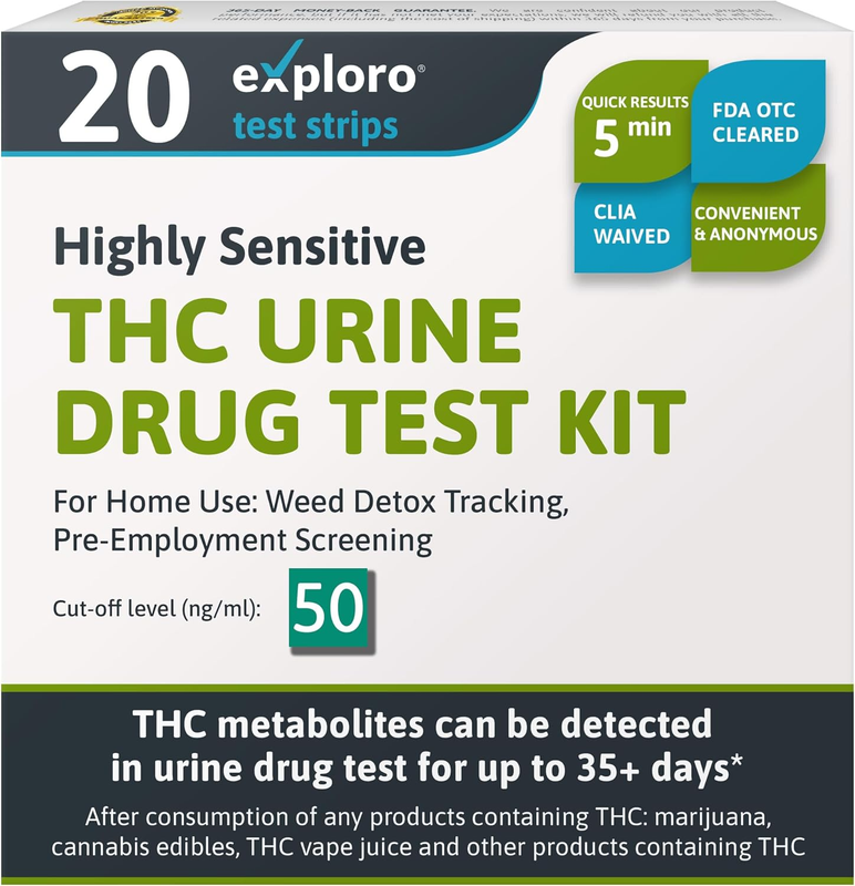 Kit de prueba de detección de drogas de marihuana de alta sensibilidad, prueba de detección de drogas de THC