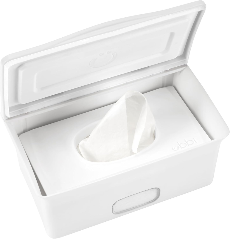 Baby Wipes Dispenser | Baby Wipes Case | Baby Wipes Holder with Weighted Plate,