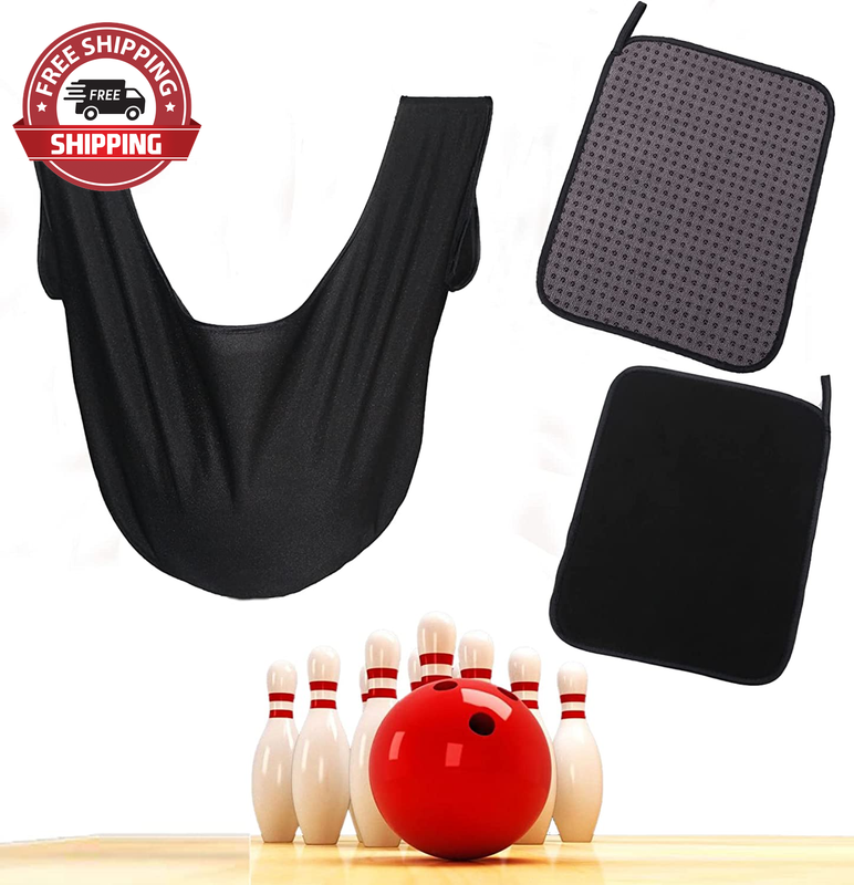 Microfiber Bowling Shammy Pad with EZ Grip -Bowling Ball Towel - Bowling Towel T