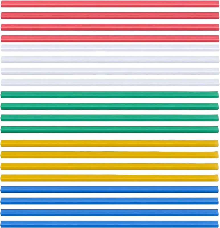 20Pcs A4 Slide Binders Plastic Spine Bars, Solid 1CM 5 Assorted Colors (4 of Eac