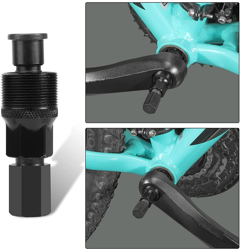Bike Crank Puller, Bicycle Crank Removal Tool Square Crankset Arm Remover Bike C