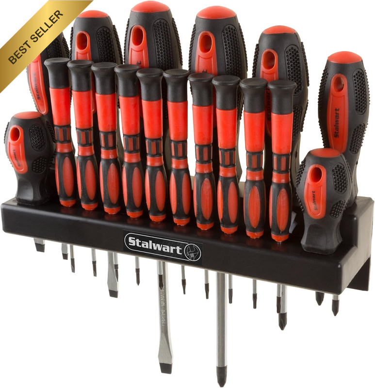 75-HT4088 18 Piece Screwdriver Set with Wall Mount and Magnetic Tips- Precision 