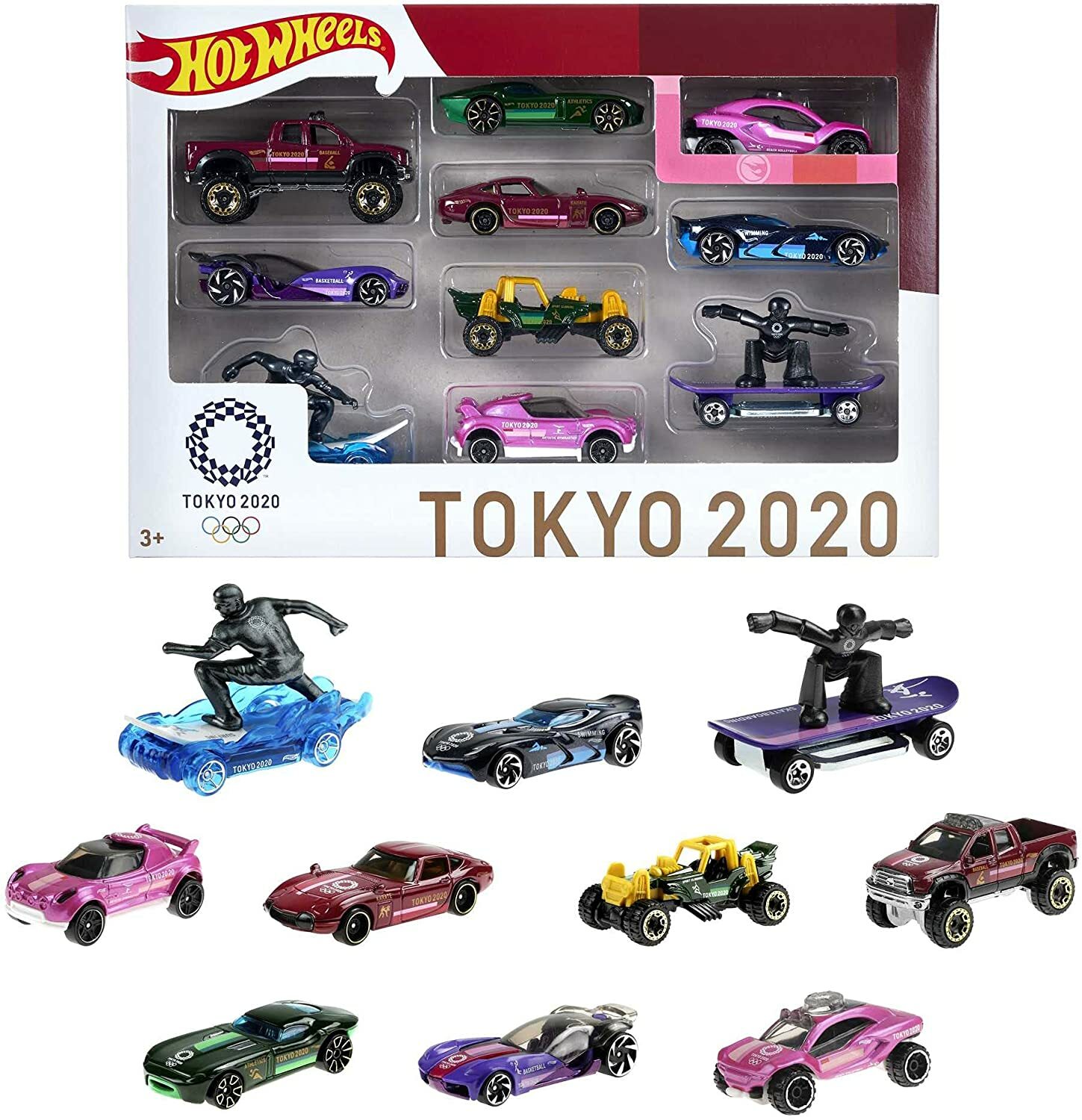 Hot Wheels 東京2020オリンピック ミニカーセット 【 送料込み 】 HOT WHEELS 2020 TOKYO OLYMPICS 10 CAR AND TRUCK SET