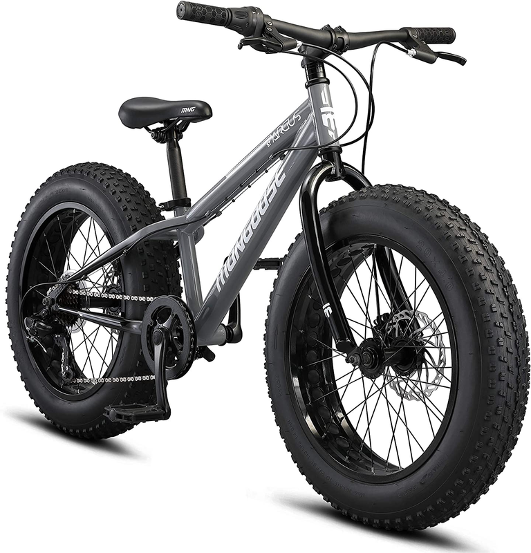 Mongoose Argus ST & Trail Youth/Adult Fat Tire Mountain Bike, 11-19 Inch Aluminu