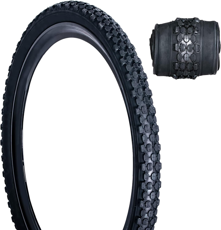 Bike Tire 24/26" X 2.125" Folding Replacement Bike Tires Beach Cruiser White Wal