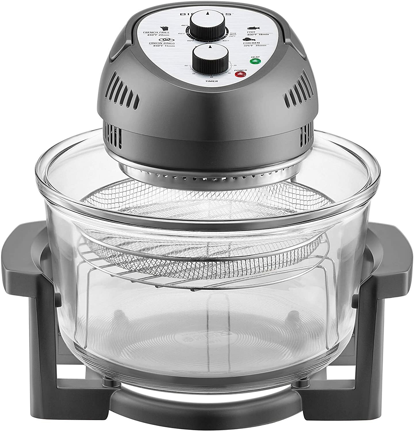 Big Boss Air Fryer 1300Watt, 16Quart, Graphite As Seen on TV BRAND