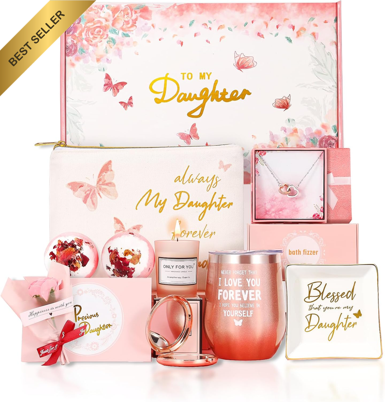 Daughter Gifts from Mom, Birthday Gifts Basket for Grown Daughter Adult, SPA Hea