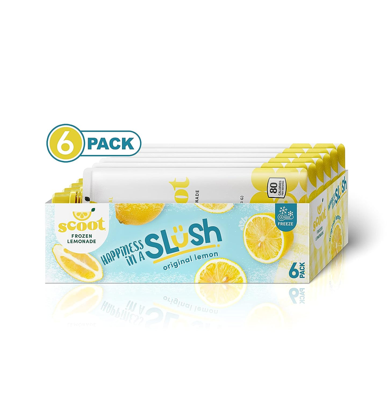 Frozen Lemonade 6 Pack: Original Lemon 6-3.25-Ounce Shelf-Stable Pouches of Clas