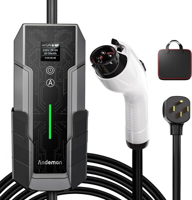 Level 2 EV Charger Portable 32Amp,7.68KW Electric Vehicle Charger 240V 777