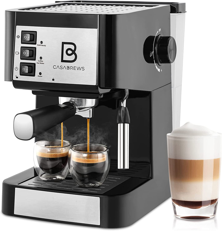 Espresso Cappuccino Machine 20 Bar Coffee Maker Latte Milk Frother Steam Wand